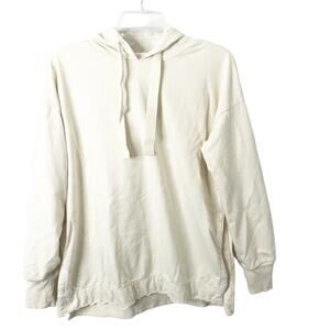 Aerie Women's Oversized Long Sleeve Ivory Pullover Hoodie Sweatshirt Size XS